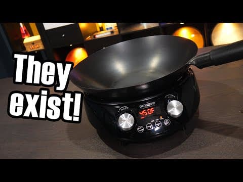 YouTube thumbnail for Induction cooking - but what about woks? | Technology Connections [20:36]