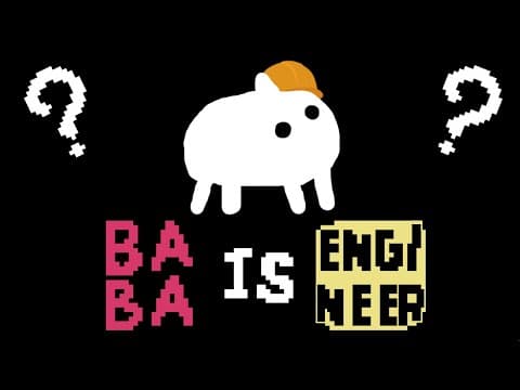 YouTube thumbnail for This game outsmarted a professional engineer... Baba Is You!