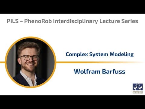 YouTube thumbnail for Complex System Modeling lecture by Dr. Wolfram Barfuss