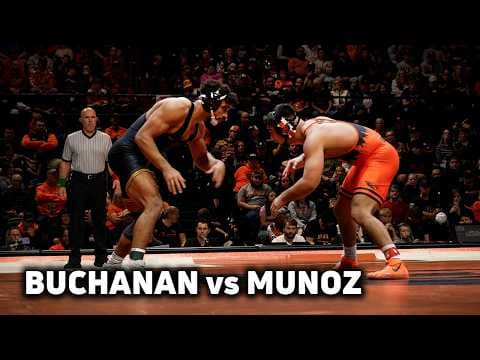 YouTube thumbnail for [FOL] #1 Stephen Buchanan vs #5 Trey Munoz 2024 lowa vs Oregon State