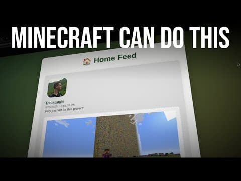 YouTube thumbnail for Using Minecraft As A Web Server
