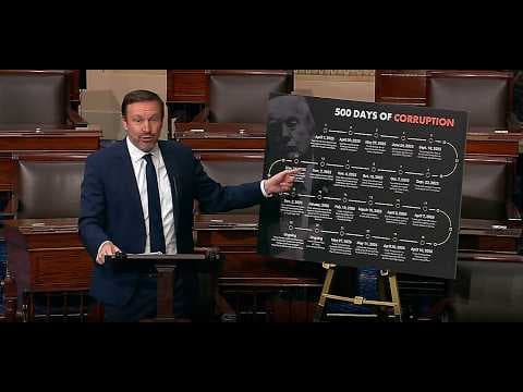 YouTube thumbnail for Senator Chris Murphy: This Is What 500 Days of Trump's Corruption Looks Like
