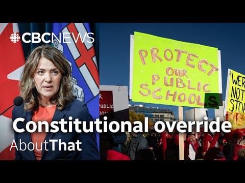 YouTube thumbnail for The ‘nuclear option’: How Alberta's UCP quelled teacher unrest ... for good? | About That