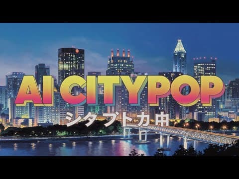 YouTube thumbnail for AI City Pop - The Best of 80's AI City Pop - One Hour - Study Music