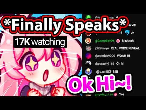YouTube thumbnail for *Shachimu Finally Talks On-Stream* Chat: