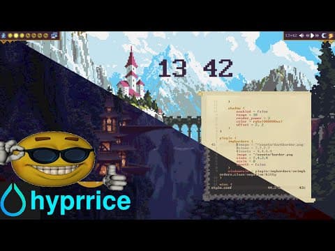 YouTube thumbnail for How I won Hyprland's 4th ricing competition - Zacoons