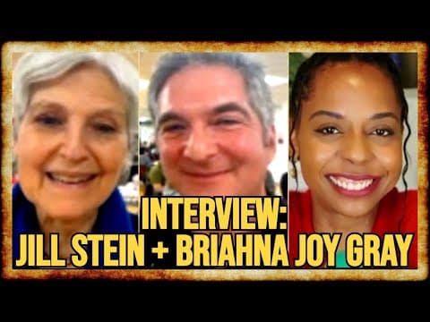 YouTube thumbnail for Interview: Briahna Joy Gray & Jill Stein on Trump, Bernie, Workers Strike Back [01:02:47 | FEB 23 2025 | Due Dissidence]