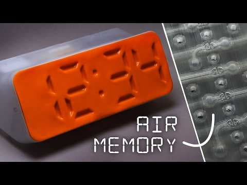 YouTube thumbnail for Air Powered Segment Display: 3D Printed Microfluidic RAM?