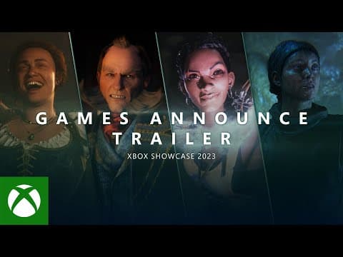 YouTube thumbnail for All games & content featured at the Xbox Games Showcase 2023