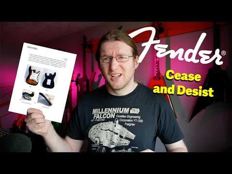 YouTube thumbnail for [KDH] HUGE Fender Cease and desist news