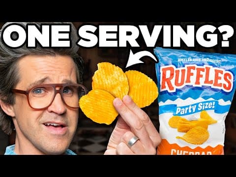 YouTube thumbnail for [6/20/23] Are Serving Sizes A Scam?
