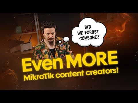 YouTube thumbnail for Mikrotik Lemmy community was mentioned in an official Mikrotik video