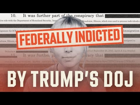 YouTube thumbnail for I have been federally indicted by Trump’s DOJ | Kat Abughazaleh For Illinois