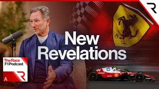 YouTube thumbnail for Christian Horner on Ferrari rumours, nearly signing Alonso & Newey's Aston Martin (interview by The Race)