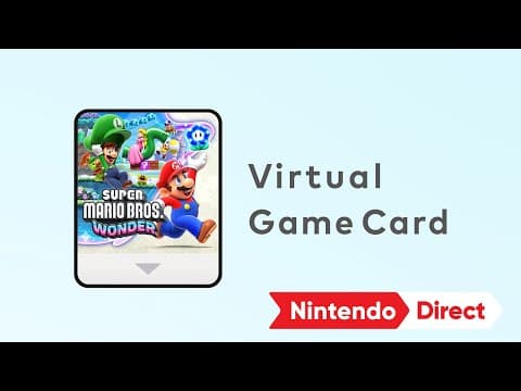 YouTube thumbnail for Nintendo Announce Virtual Game Cards (Digital Game Sharing)