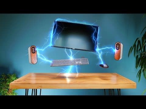 YouTube thumbnail for True Wireless Power is FINALLY here (building a TRULY wire-free desk setup)