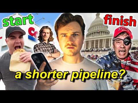 YouTube thumbnail for YouTube shorts disproportionately promotes alt-right content according to this experiment