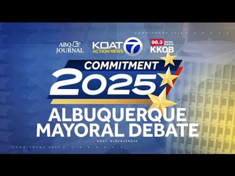 YouTube thumbnail for KOAT Albuquerque 2025 Mayoral Debate