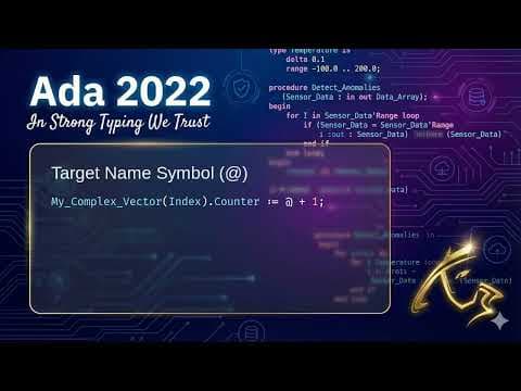 YouTube thumbnail for [YouTube] Ada 2022: Target Name Symbol (@)