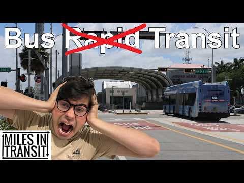 YouTube thumbnail for Miami's new BRT system is...just BT?