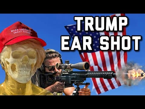 YouTube thumbnail for [Highlight 06:40] Testing The Assassination Attempt of Donald Trump [16:42 | JUL 20 24 | Brandon Herrera]