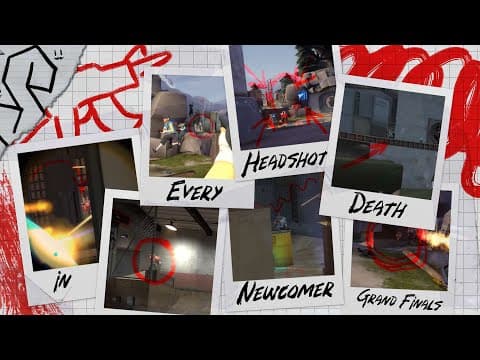 YouTube thumbnail for Every Headshot Death in Newcomer Grand Finals (in order) 2