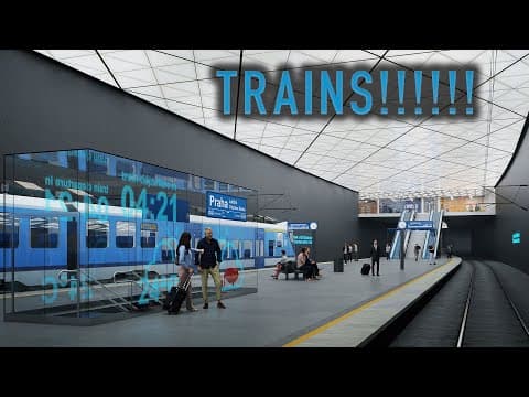 YouTube thumbnail for Vaclav Havel Airport is finally getting a train station