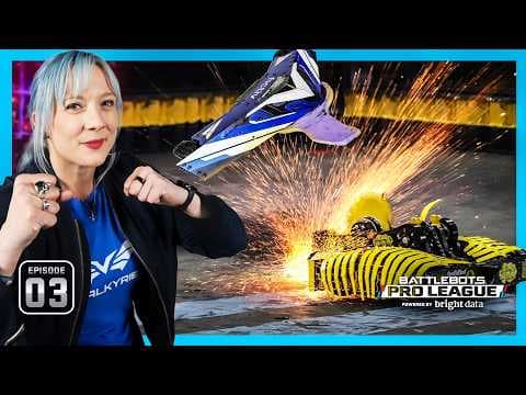 YouTube thumbnail for New Bot Threats Are Rising! | Battlebots Pro League Episode 3