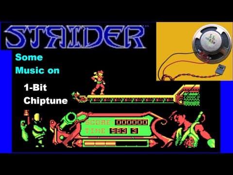 YouTube thumbnail for Strider [MS DOS] Some Music on IBM PC Speaker