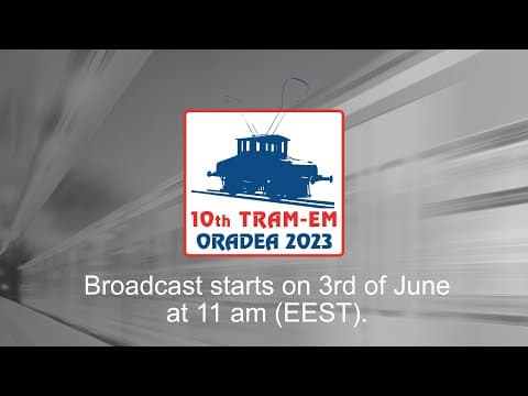 YouTube thumbnail for If you need something dull to mild up your life, check out the 10th European Tram Driver Championship from 2023