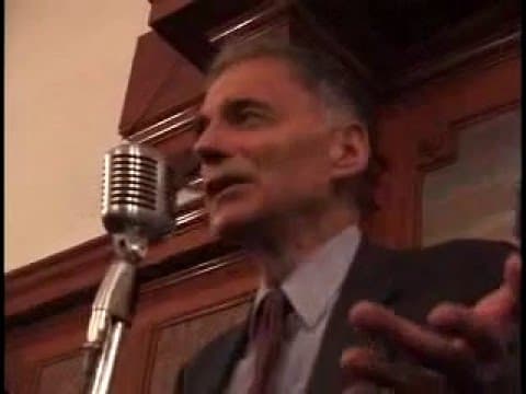 YouTube thumbnail for Ralph Nader speech from 2000 election