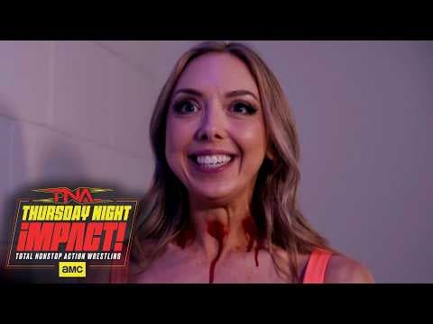 YouTube thumbnail for Allie (Bunny on AEW) shows up in TNA!