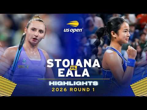 YouTube thumbnail for Mary Stoiana vs. Alexandra Eala Highlights | 2026 US Open Round 1