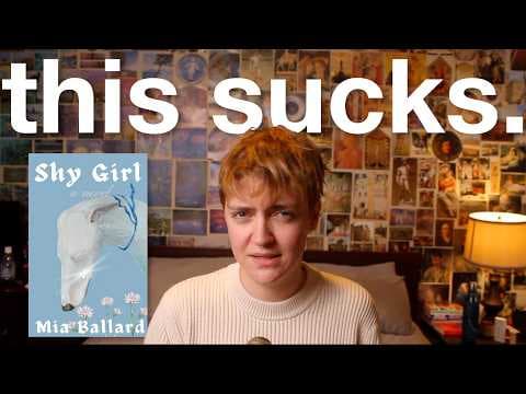 YouTube thumbnail for i'm pretty sure this book is ai slop (Shy Girl by Mia Ballard)