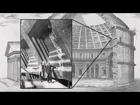 YouTube thumbnail for Why hasn't the Pantheon's dome collapsed? (Architecture / Engineering) (Youtube, 13:33)