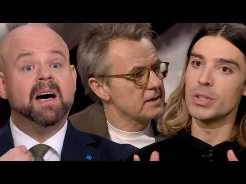 YouTube thumbnail for Earthling Ed debates five meat eaters on Skavlan, Sweden's biggest talk show