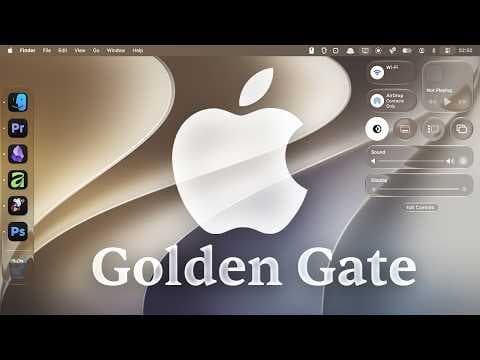 YouTube thumbnail for Exploring new macOS Golden Gate
