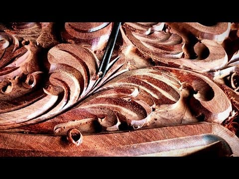 YouTube thumbnail for [13:44] Sculpting a French-style headboard