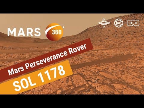 YouTube thumbnail for Mars360: 1.5-billion-pixel of Mars by NASA’s Perseverance Rover (360 video 8K)