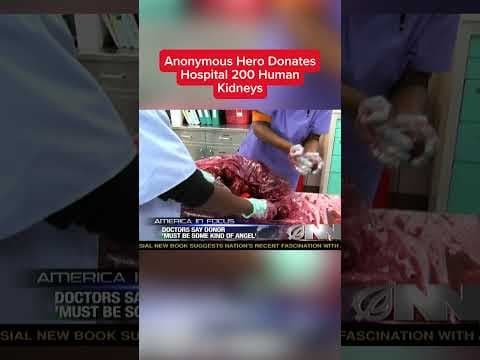 YouTube thumbnail for Anonymous Hero Donates 200 Kidneys