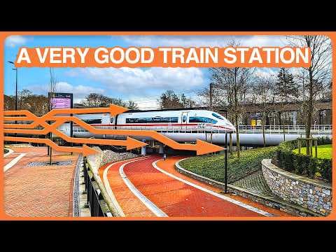 YouTube thumbnail for This Train Station Has No Business Being This Good