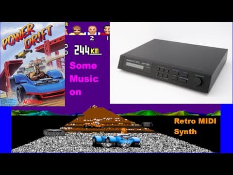YouTube thumbnail for Power Drift [MS DOS] Some Music on Roland MT-32