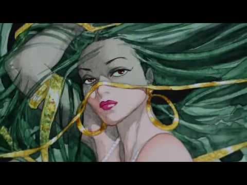 YouTube thumbnail for Video of Ana Miralles Creating the Gorgeous Art for her Series Djinn Written by Jean Defaux
