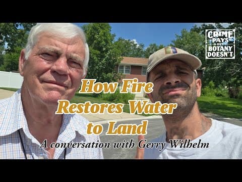 YouTube thumbnail for How Prairie Fires Restore Water to Soil & Why Prairies Need to Burn