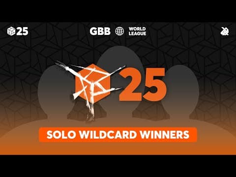 YouTube thumbnail for Grand Beatbox Battle 2025 Solo Wildcards