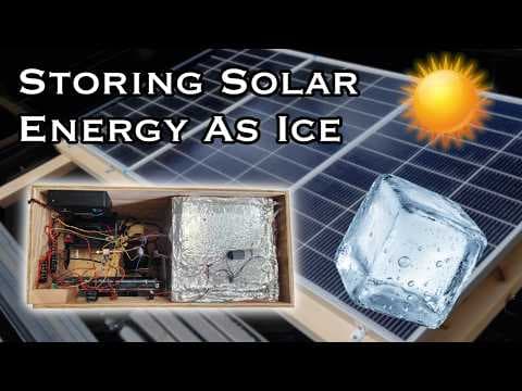 YouTube thumbnail for Storing solar power as ice for cooling