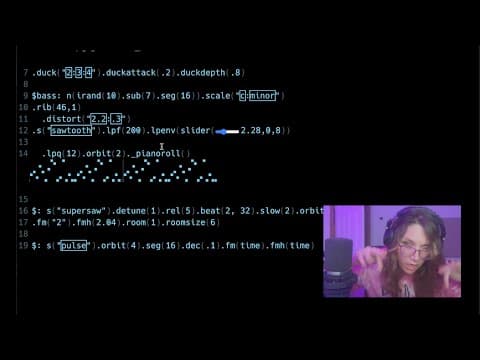 YouTube thumbnail for Live coding music