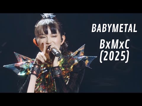 YouTube thumbnail for BABYMETAL - BxMxC // Live at The O2 Arena | 2025