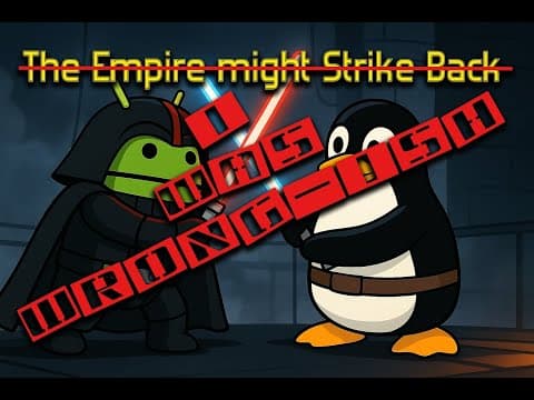 YouTube thumbnail for Man describes Linux ecosystem and proposes a viable business model