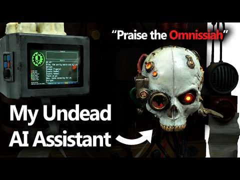 YouTube thumbnail for Building a Levitating, Talking, Servo-Skull | The Thought Emporium